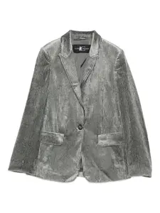 Однобортный вельветовый блейзер Luisa Cerano, серый