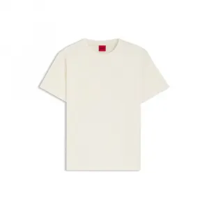 Футболка с вышитым логотипом из хлопкового трикотажа Hugo