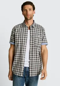 Рубашка kurzarmmit karomuster стандартного кроя Tom Tailor, Grey/White Check