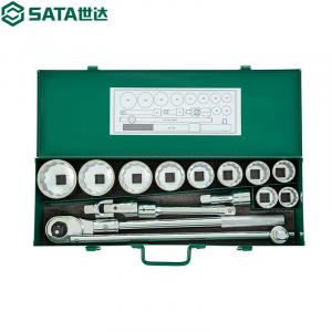 Shida SATA 09015 Набор из 15 12-угольных торцевых головок серии 19 мм, 15 предметов