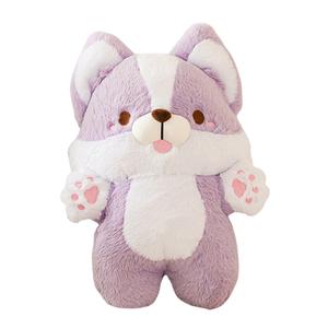 Плюшевая игрушка в стиле Instagram, милый корги, высота 35 см MLING, фиолетовый