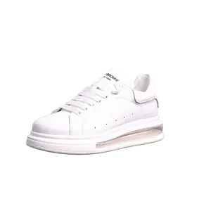 Banas Высокие устойчивые к истиранию низкие скейтерские кроссовки мужские белые, цвет White