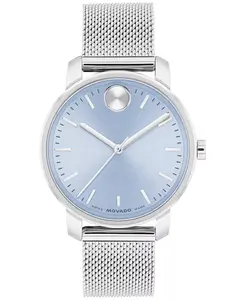 Женские часы Bold Access Swiss Quartz из нержавеющей стали, 34 мм Movado, silver-tone