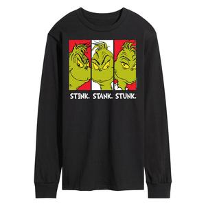 Мужская футболка с длинными рукавами Dr. Seuss Grinch Stink Stank Stunk Licensed Character
