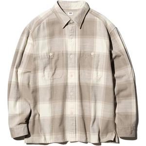 Рубашка Unisex Dark Beige UNIQLO, темно-бежевый