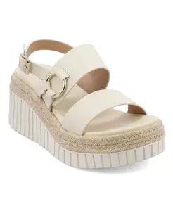 Женские сандалии Yuna на платформе с круглым носком MIA, коричневый/бежевый