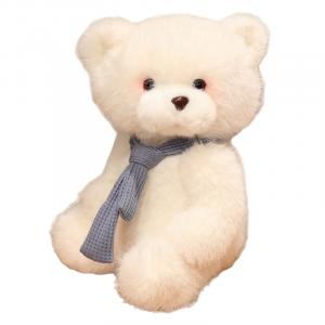 Милый шарф с дизайном плюшевого мишки, кукла, плюшевая кукла, высота 25см/35см Fox fairy, синий