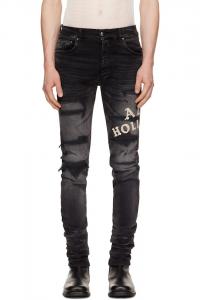 Джинсы Amiri Hollywood с ремонтом Amiri, черный