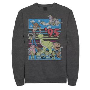 Мужской цветной свитшот в стиле ретро с эффектом потертости «История игрушек 95» Disney / Pixar