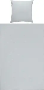 Постельное белье "Детройт" серебро 1x 155x220 см + 1x 80x80 см REDBEST