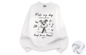 Толстовка Unisex Hooded Moderate Heavyweight WARRIOR, белый[thickened and fleece-lined]