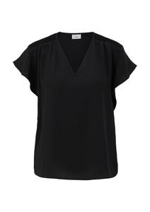 Блузка с коротким рукавом s.Oliver BLACK LABEL Blouse, черный