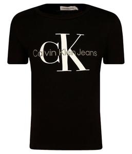 Футболка детская Calvin Klein Jeans с логотипом бренда, черный
