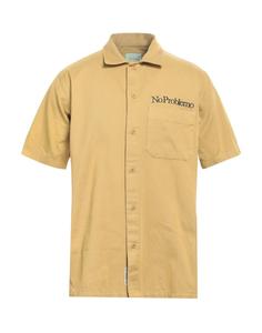 Джинсовая рубашка Aries, серо-зеленый