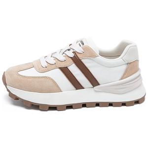 AGSDON Женские повседневные туфли низкие зеленые черные коричневые бежевые хаки, цвет Beige Khaki