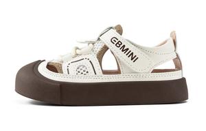 Детские сандалии с противоскользящей подошвой, антиударной амортизацией, устойчивостью к истиранию и дышащим верхом EBMINI, бежевый