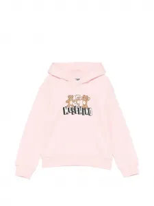 Толстовка с капюшоном "Медвежонок" Moschino Kids, розовый