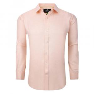 Однотонное льняное изделие Tom Baine на пуговицах с длинными рукавами, оранжевый