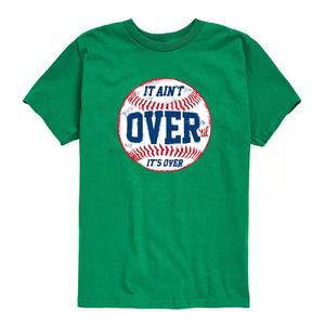 Футболка с рисунком It Ain't Over Baseball для мальчиков 8–20 лет Licensed Character, зеленый