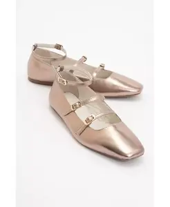 Кожаные балетки Mary Jane Serena Forever & Always Shoes, золотой