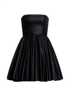 Платье с баской Alaïa, черный