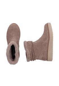 Зимние женские ботинки Rieker на плоской подошве, коричневый