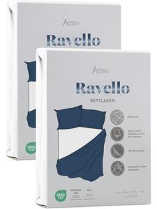 Aspero 2 простыни на резинке Ravello белого цвета