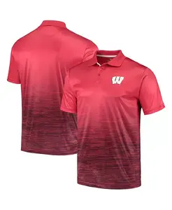 Мужская поло Marshall Red Wisconsin Badgers Colosseum
