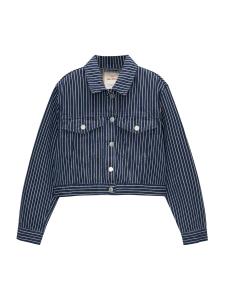 Куртка межсезонная Pull&Bear, темно-синий