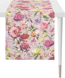 APELT дорожка для стола "7701 SUMMERTIME, летнее украшение, лето ", (1 шт.), цифровая печать 48х140 см, розовый/розовый