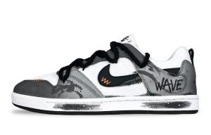 Nike SB Alleyoop Fairyland, Leisurely Journey, износостойкие низкие кроссовки для скейтбординга, унисекс, черно-белые