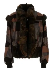 Куртка в технике пэчворк Chloé, коричневый