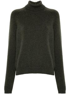 FENDI свитер с вышитым логотипом, зеленый