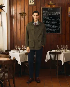 Мужская дышащая водоотталкивающая парка Emidio Tucci, хаки