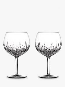 Crystal Gin Journeys Lismore Cut Glass бокалы Balloon, набор из 2 штук, 550 мл, Clear Waterford, ear