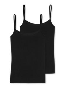 Топ Schiesser Spaghetti Modal Essentials, черный