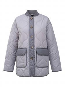 TEESHOPPEN Куртка для межсезонья в сером цвете