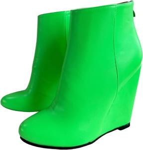 Ботильоны Frankie Hsu Wedge с высоким каблуком, черные, массивный толстый каблук, модные, больших размеров, короткие широкие ботинки на щиколотку для женщин и мужчин, унисекс