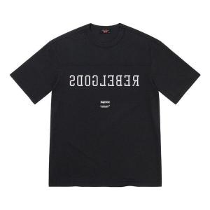 Футболка x undercover football t-shirt 'black/white' Supreme, черный