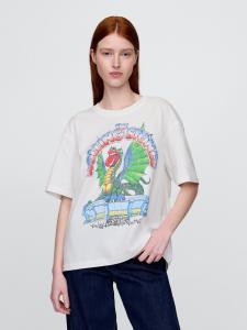 (U) Укороченная футболка из плотной ткани с графическим принтом The Rolling Stones