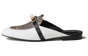 HERMES Oz Closed Toe Slippers Women's White