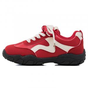 Дышащие и нескользящие низкие кроссовки German Army Trainers для женщин HUANQIU, red