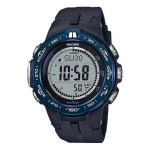 Часы CASIO Waterproof Sports Shockproof Solar Powered Mens Black Digital, черный