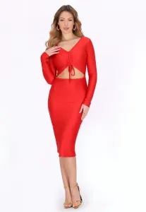 Трикотажное платье Faina, Red