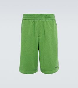 Шорты из хлопкового джерси Versace, Jasmine Green