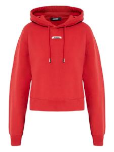 Толстовка с капюшоном и нашивкой-логотипом Jacquemus, красный