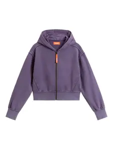 Толстовка на молнии Woolrich Kids, фиолетовый