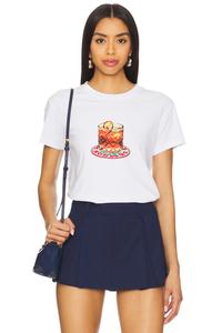 Футболка уменьшенного размера Negroni от Damson Madder, white