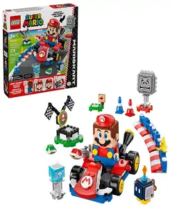Lego Super Mario Mario Kart Interactive Mario Standard Kart 72043 набор для строительства, 278 деталей Lego, multicolor