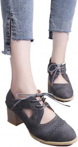 ZBYY Peep-Toe High Heel Bootie for Women Ankle Platform Wedges Sandals Cutout Side Strap Lace up Ankle Sandal Booties, Grey